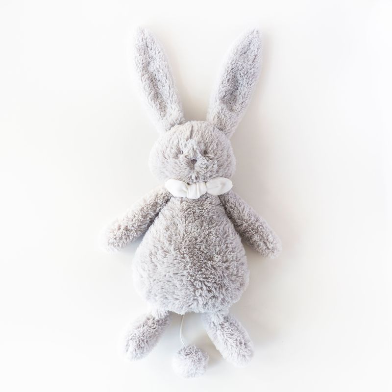  - ella the rabbit - musical box gris 30 cm 